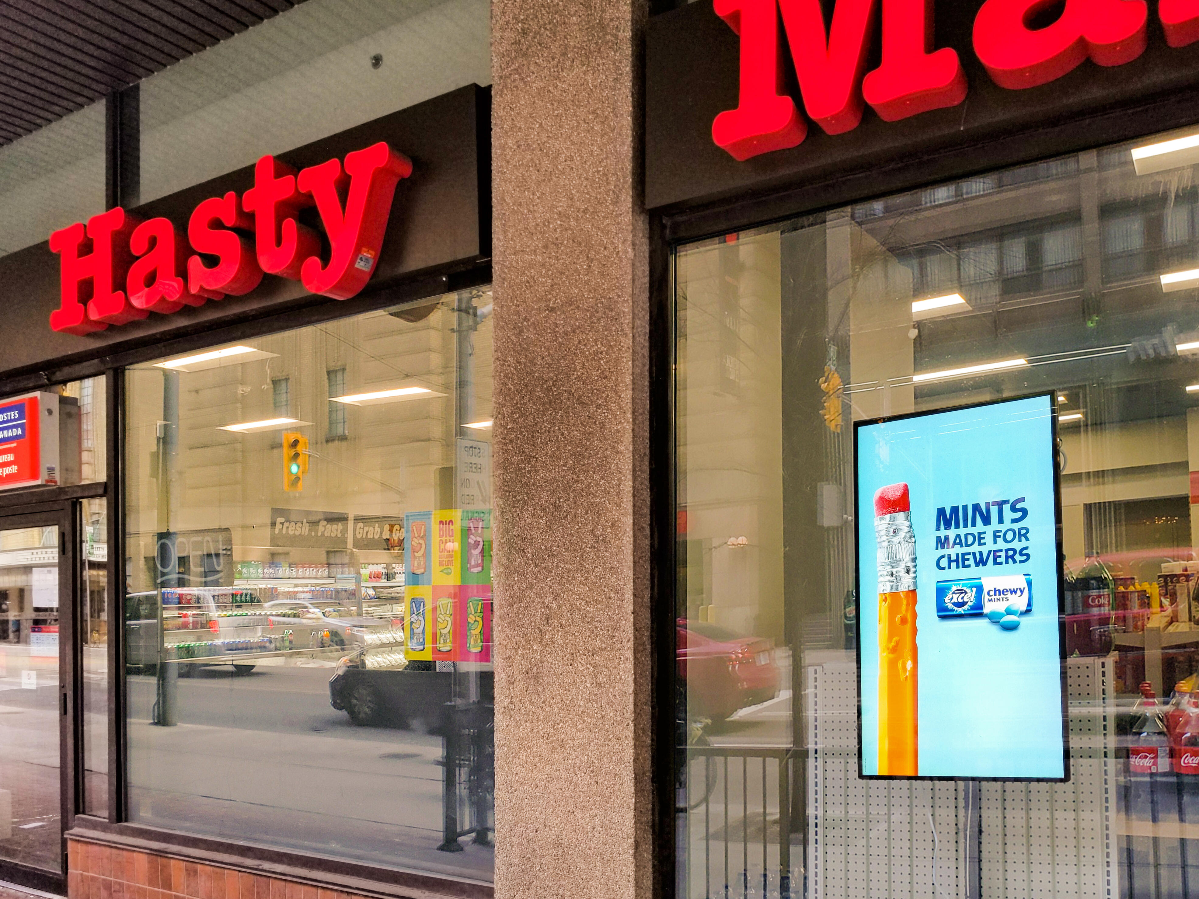 Convenience Store digital out-of-home screen