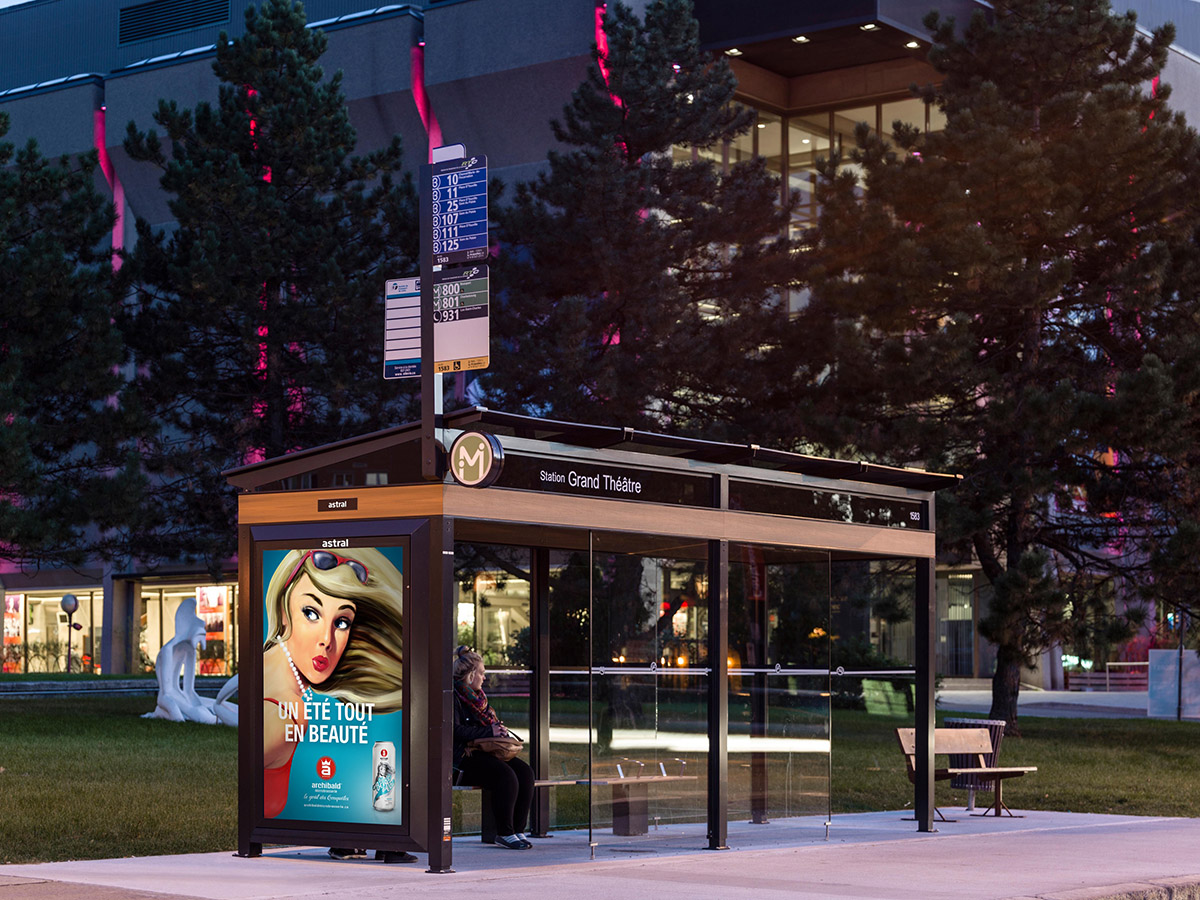 Astral · astral bus shelter vertical