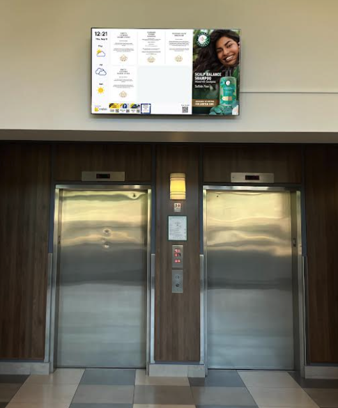 Office Buildings digital out-of-home screen by Emplace