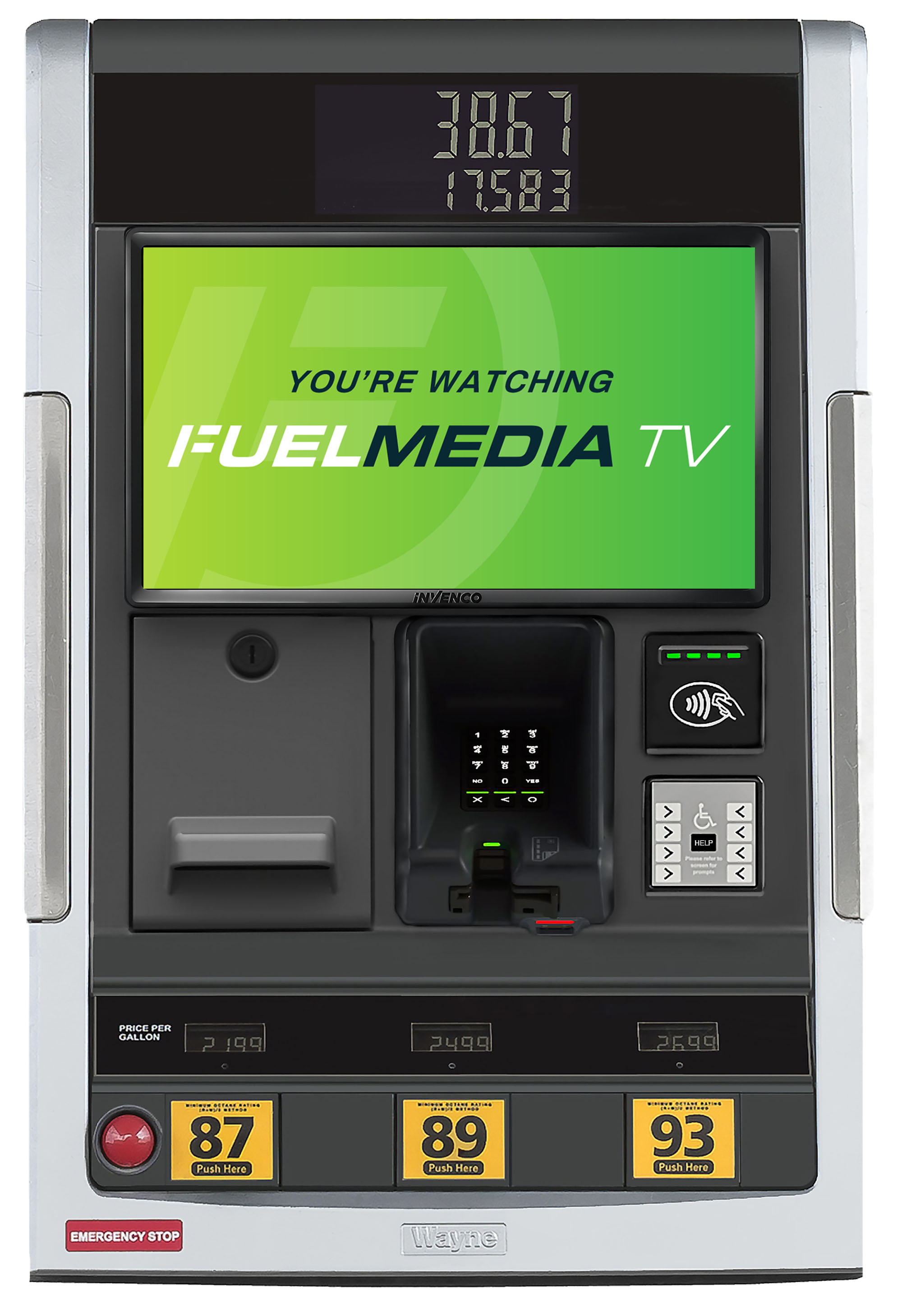 Gas Stations digital out-of-home screen by Fuel Media