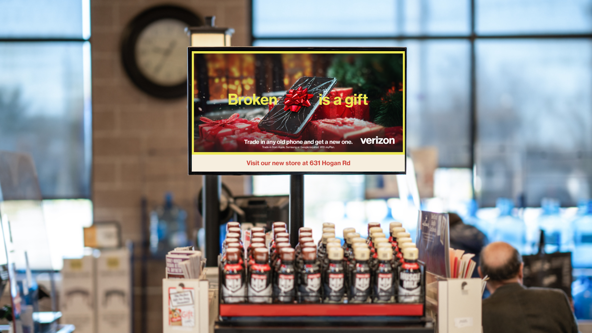 Grocery digital out-of-home screen by Grocerytv