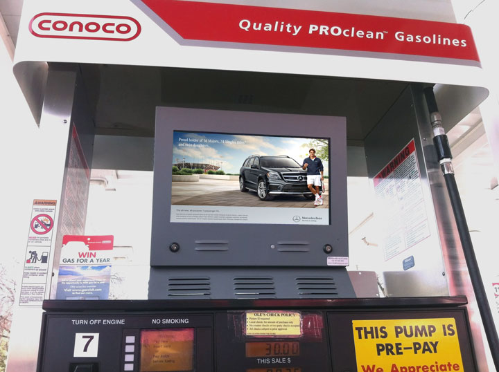 Gas Stations digital out-of-home screen by Gstv