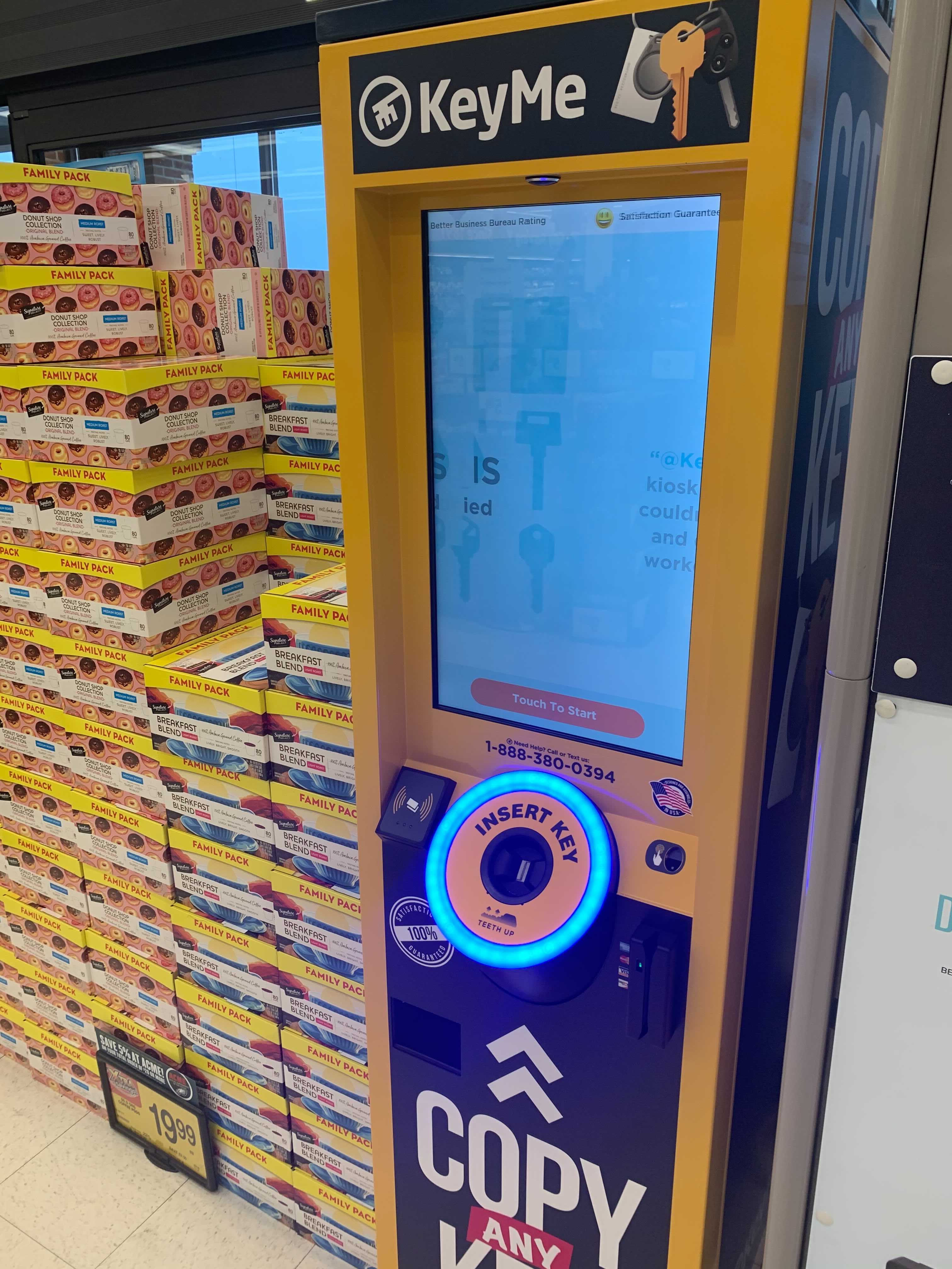 Grocery digital out-of-home screen by Keyme