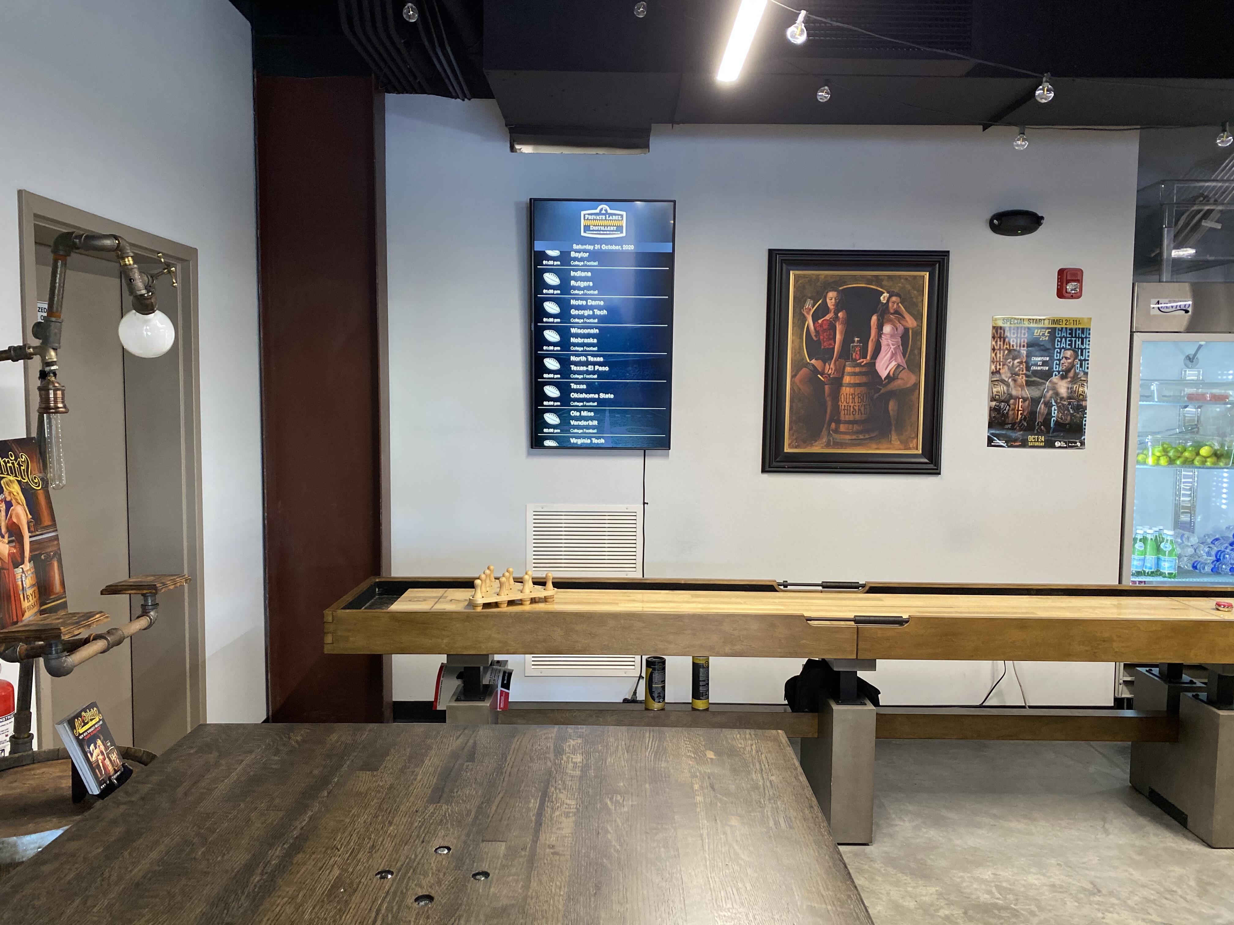 Bars digital out-of-home screen by Tvm