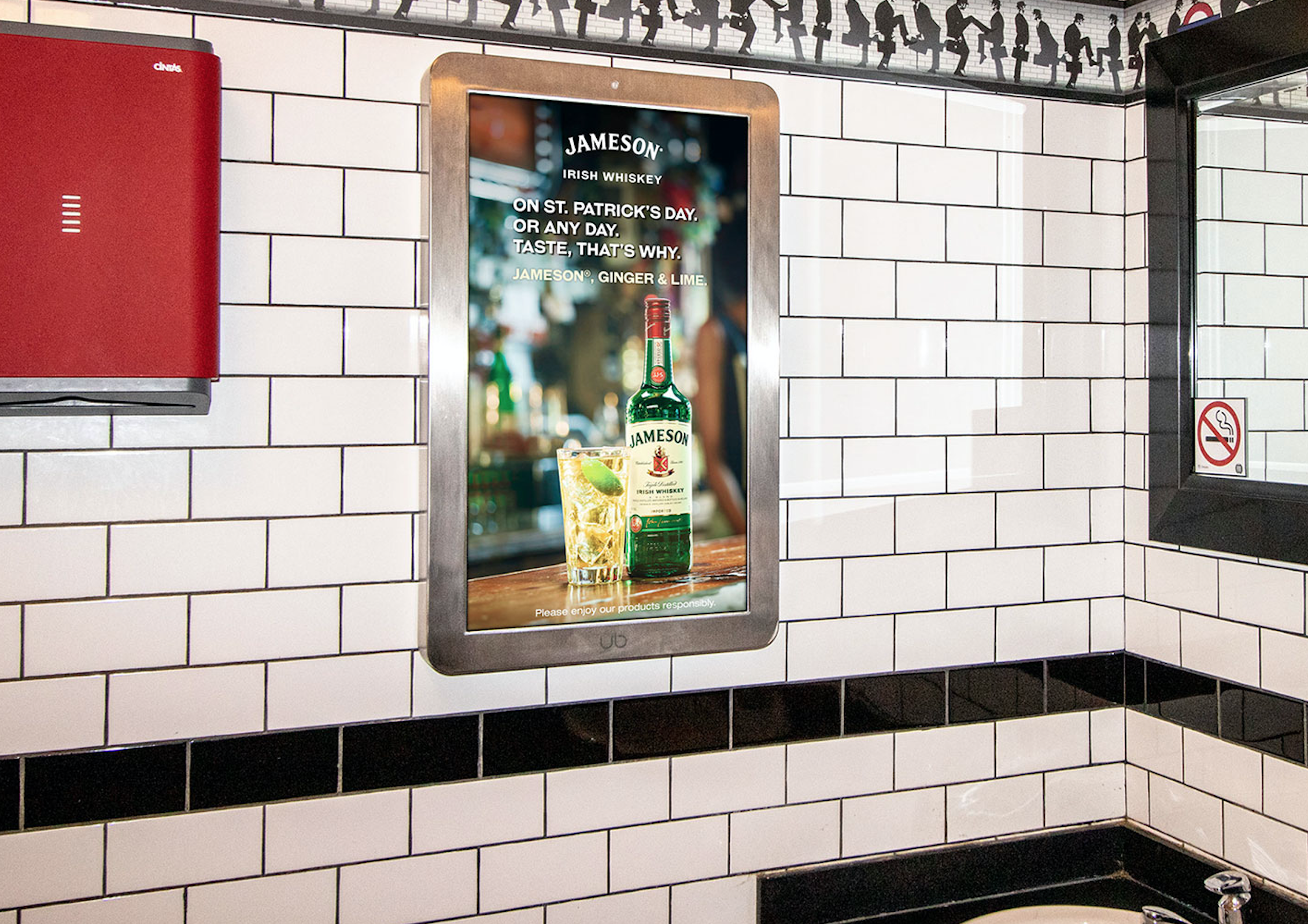 Bars digital out-of-home screen by Ub Media