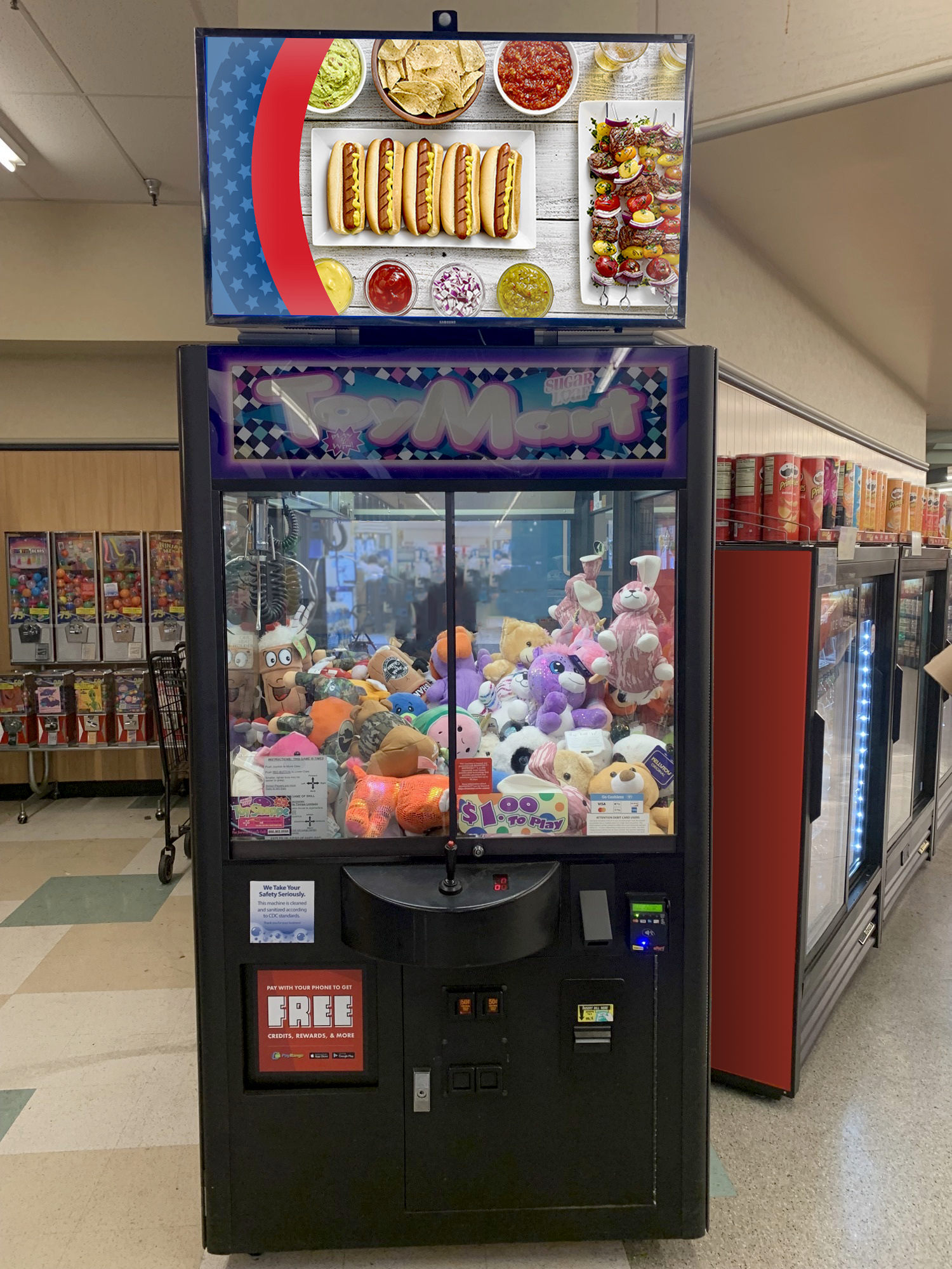 Grocery digital out-of-home screen by Vengo